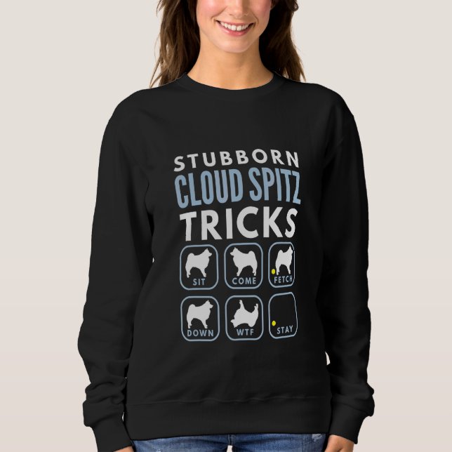 Moletom Truques de Cães Eskimo Americanos Stubborn - Forma (Frente)