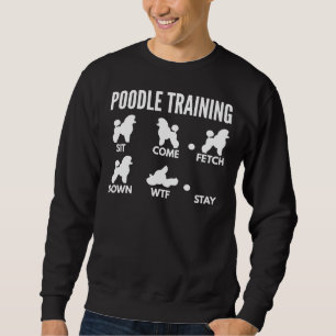 Moletom Truques de Poodle Training Miniature Poodle