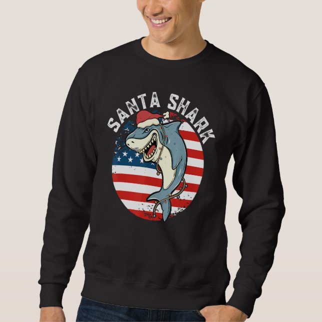 Moletom Tubarão Santa Hat (Frente)