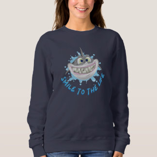 Moletom Tubarão sorridente no estilo cartoon - Sorria para