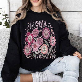 Moletom Tudo Bem Ser Floral Boho
