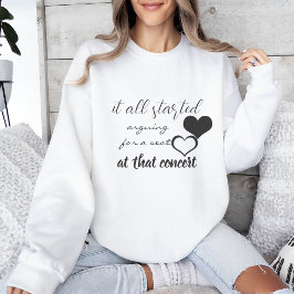 Moletom Tudo começou discutindo para um assento