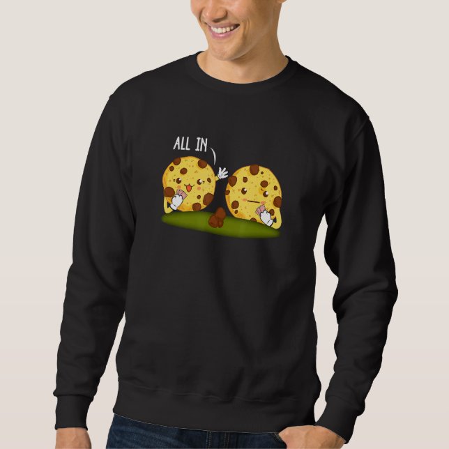 Moletom Tudo em Poker Shirt Chocolate Chip Cookie (Frente)