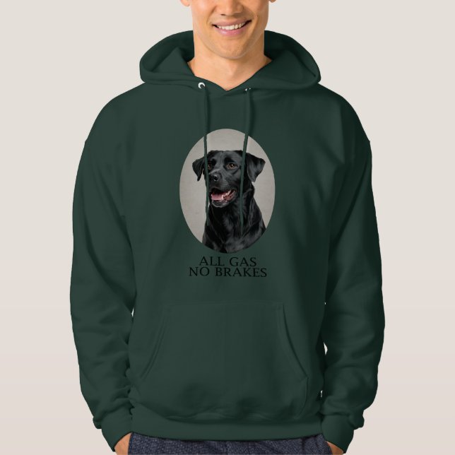 Moletom Tudo Gasolina Sem Freios Black Lab Sporting (Frente)
