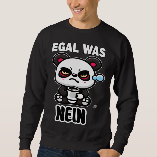 Moletom tudo igual não Panda rabugento (Frente)