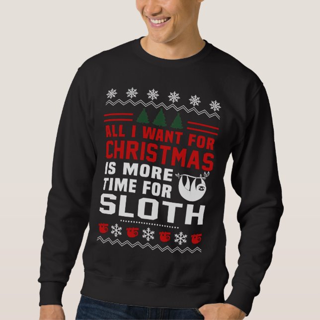 Moletom Tudo O Que Eu Quero Para A Lama De Natal (Frente)