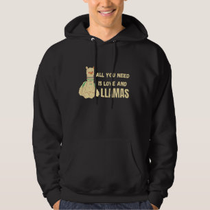 Moletom Tudo Que Você Precisa É De Amor E Lhamas Animais B