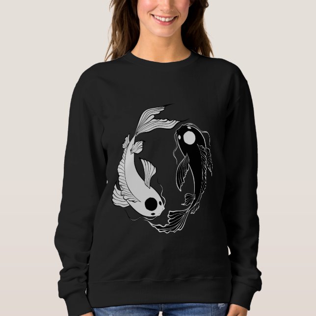 Moletom Tui E La Yin E Yang Koi Fish (Frente)