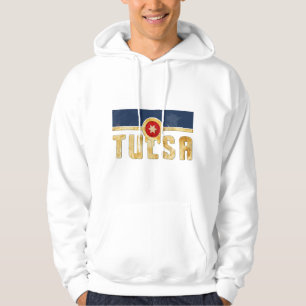 Moletom Tulsa Oklahoma Vintage Flag Com Tulsa Typografia