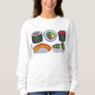 Moletom Tuna Roll Nigiri Comida japonesa Sushi Sweatshirt