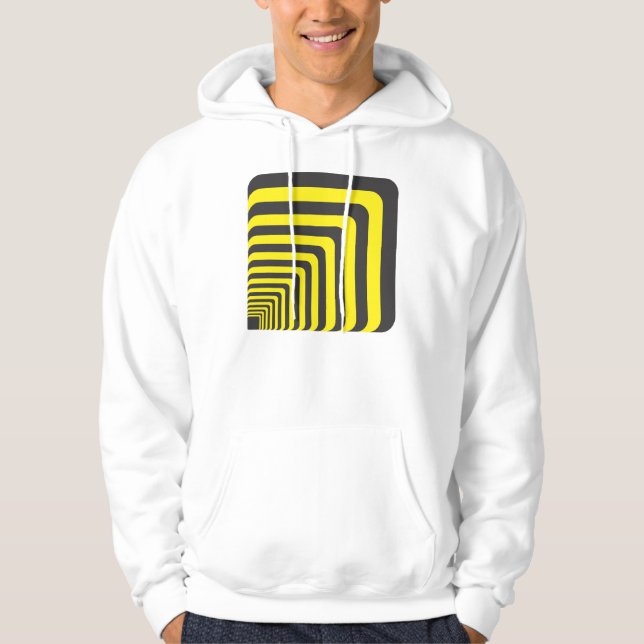 Moletom Túnel em preto e amarelo - perspectiva (Frente)