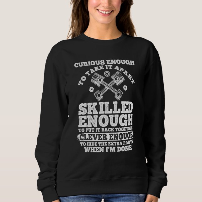 Moletom Tuning Car Repairing Cars Mechanic Tools  13 (Frente)