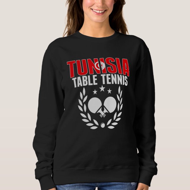 Moletom Tunisia Table Tennis  Tunisian Ping Pong Team Supp (Frente)