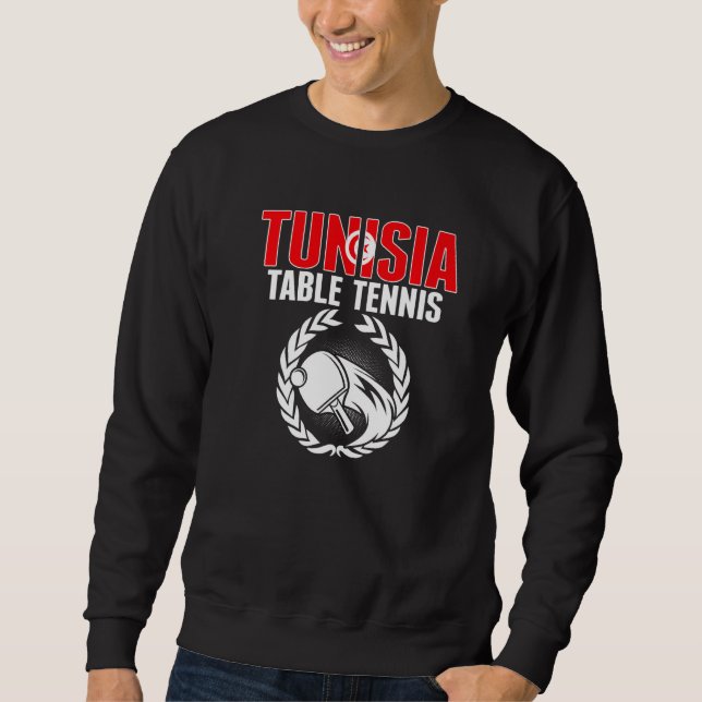 Moletom Tunisia Tênis de Mesa  Equipe Tunisiana de Ping Po (Frente)
