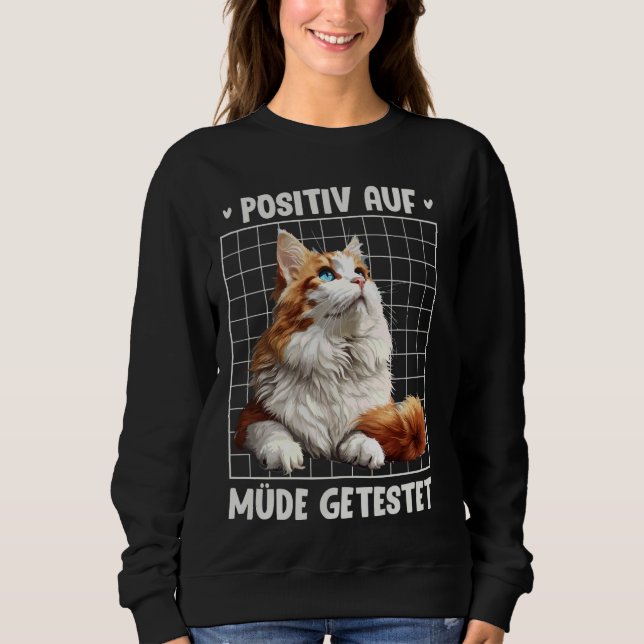 Moletom Turca Van POSITIV AUF MÜDE GETESTET Lustiges (Frente)