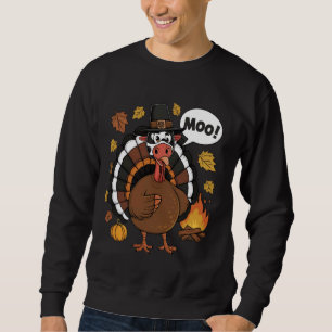 Moletom Turco Moo Engraçado Ação de Graças Cachorro Caco