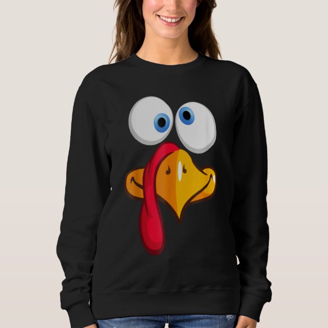 Moletom Turkey Face, Turkey Face Fun - Turkey Face Fun Tha (Frente)