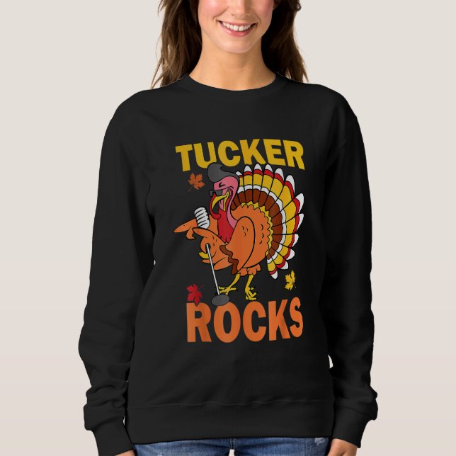 Moletom Turkey Rocks Autumn Fall Y'all Thanksgiving Retro  (Frente)