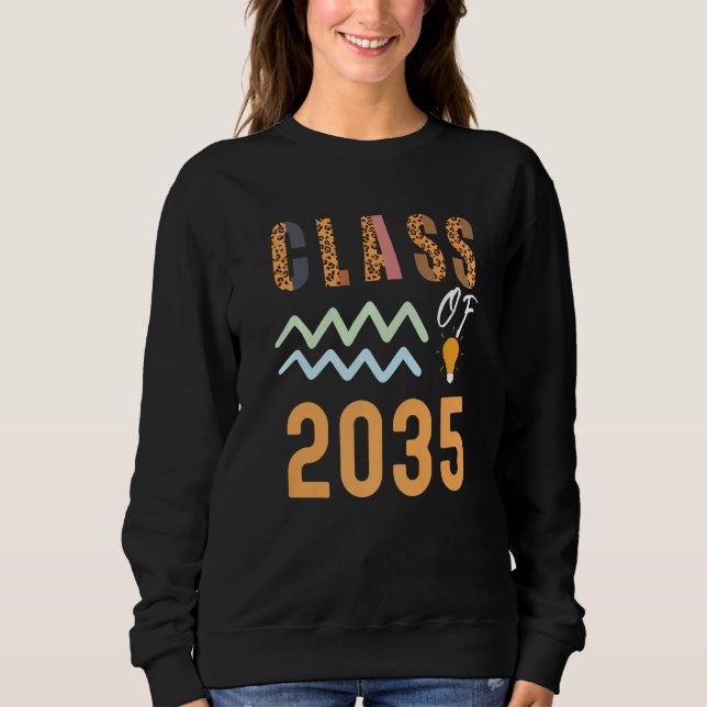 Moletom Turma De 2035 Cresça Comigo Graduação Primeiro Dia (Frente)