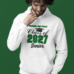 Moletom Turma Verde de 2027 Senior Escola de Ensino Médio
