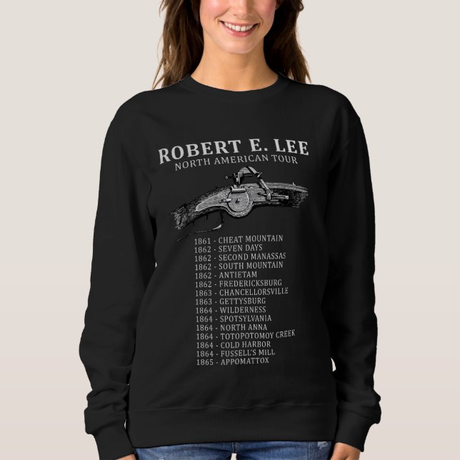 Moletom Turnê Norte-Americana Robert E. Lee Encantado pela (Frente)