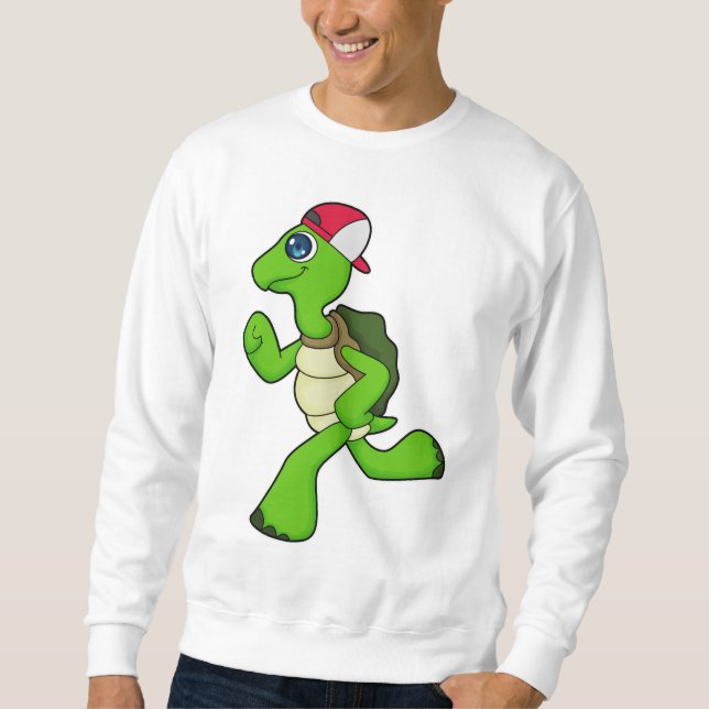 Moletom Turtle como Runner com Boné (Frente)
