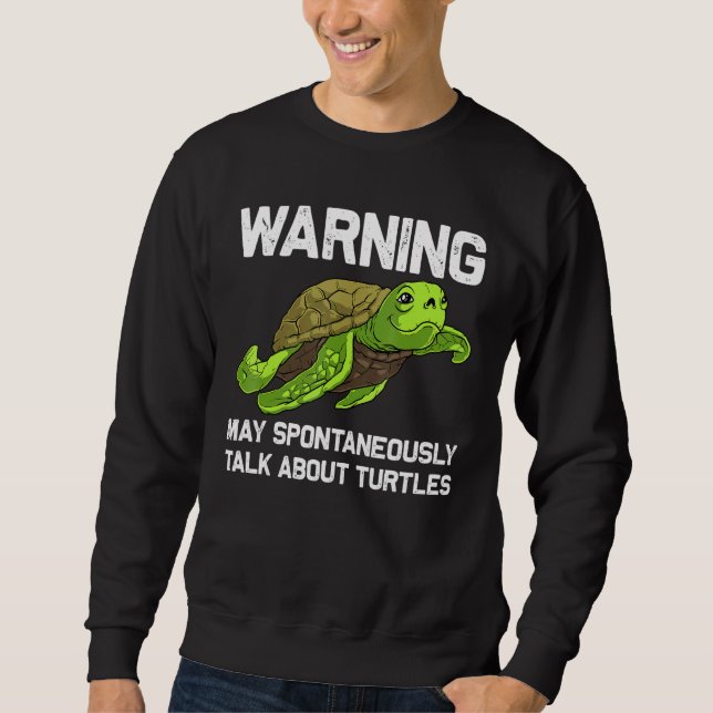 Moletom Turtle For Men Sea Turtle Land Water Animal (Frente)