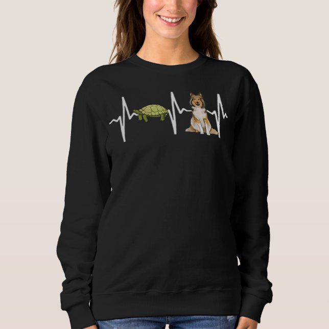 Moletom Turtle Shetland Sheepdog Heartbeat (Frente)