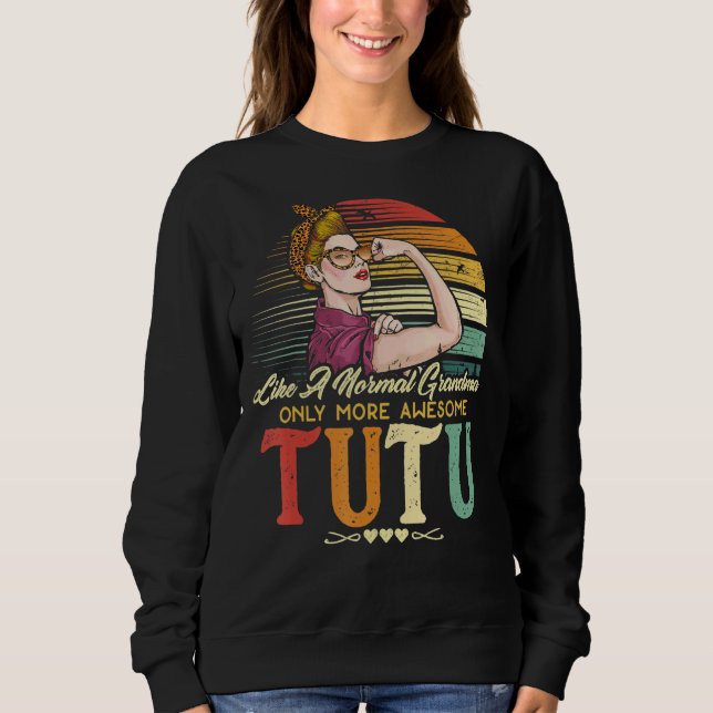 Moletom Tutu Como Uma Avó Normal Só Mais Mulheres Incrívei (Frente)