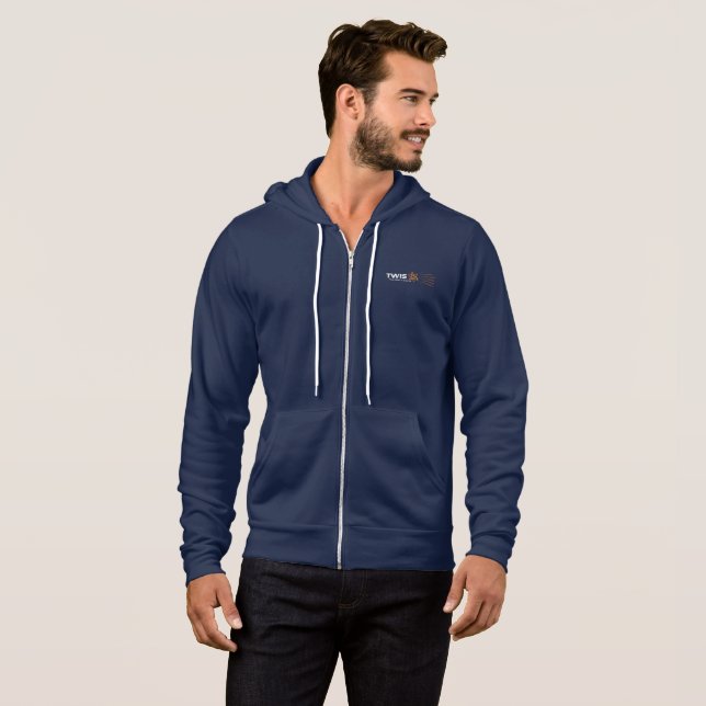 Moletom TWIS Blue Booby Zip Up Hooded Sweatshirt (Frente Completa)