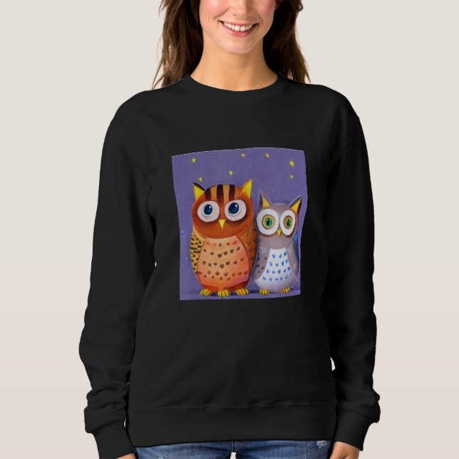 Moletom Two cute Owls (Frente)
