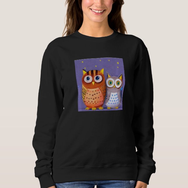 Moletom Two cute Owls Premium (Frente)