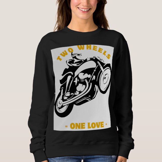 Moletom Two Wheels One Love Moto Graphic (Frente)