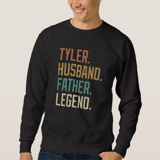 Moletom Tyler Husband Father Legend Father's Day Retro   (Frente)