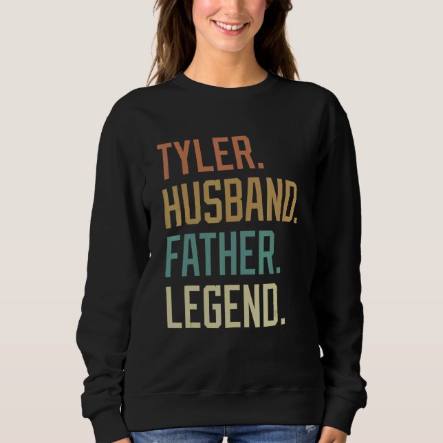 Moletom Tyler Husband Father Legend Father's Day Retro (Frente)