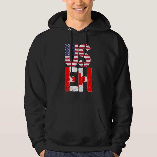 Moletom U Flag Country Canadian Maple Leaf Useh Canadá (Frente)