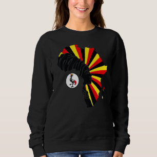 Moletom Uganda Bandeira África Mapa Patrimônio Étnico Bla