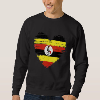 Moletom Uganda Heart Ugandan Flag Pride Uganda