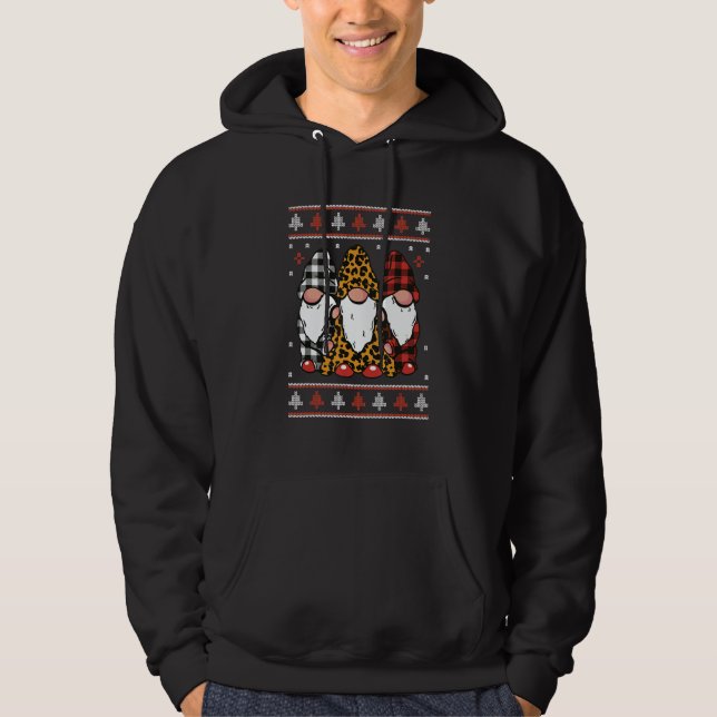 Moletom Ugly Christmas  Cute Gnome Leprechaun Goblin With  (Frente)