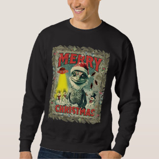 Moletom Ugly Christmas shirt Santa lizard aliens cockroach