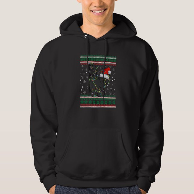 Moletom Ugly Christmas Sweater Cat Santa (Frente)