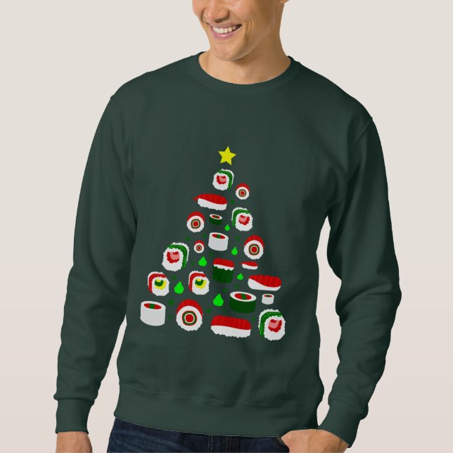 Moletom ugly christmas tree sushi (Frente)