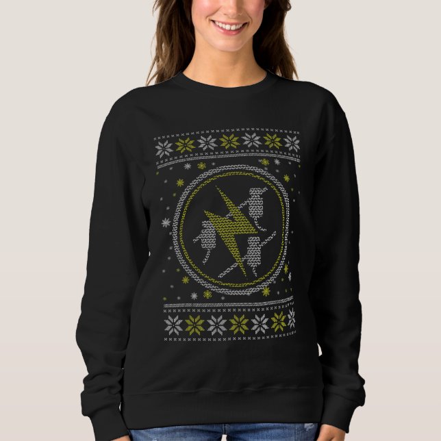 Moletom Ugly Electrician Motif Christmas Time Christmas Ev (Frente)