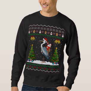 Moletom Ugly Heron Bird Xmas Gift Papais noeis Andando Her