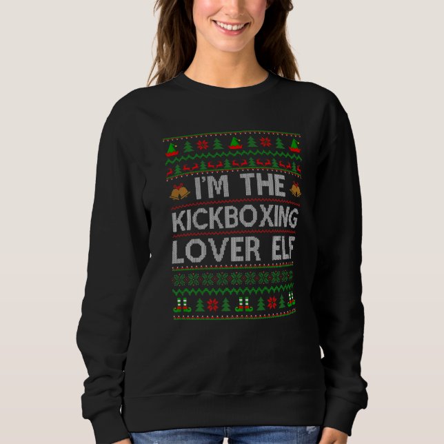 Moletom Ugly I M The Kickboxe Elf Christmas (Frente)