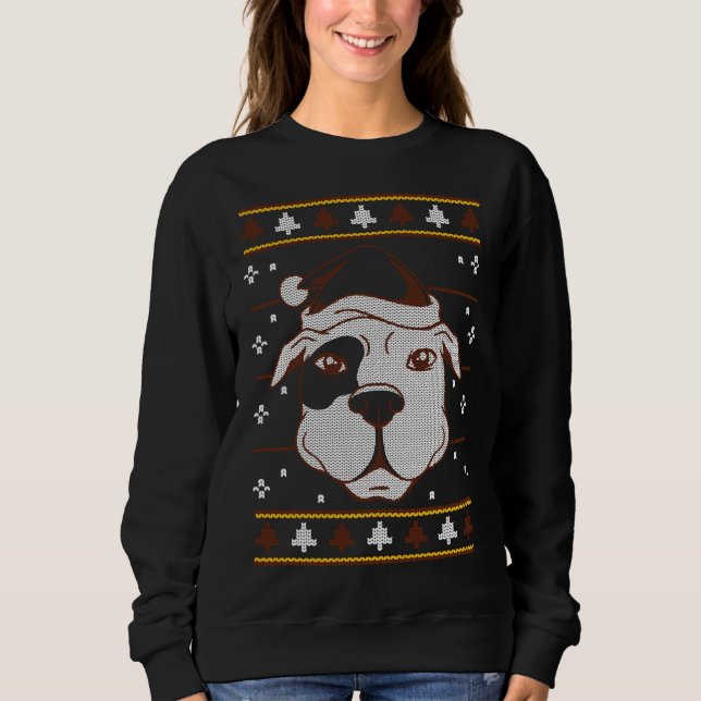 Moletom Ugly Sweater Pitbull (Frente)