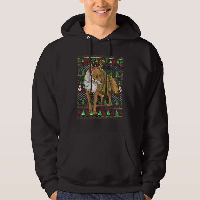 Moletom Ugly Xmas Sweater Style Lighting Coyote Christmas (Frente)