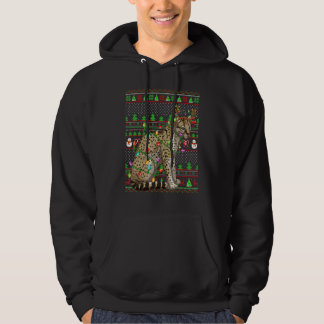 Moletom Ugly Xmas Sweater Style Lighting Ocelot Christmas