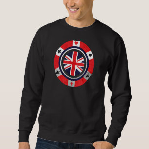 Moletom Uk Flag British Union Jack Poker Chip