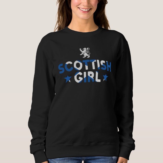 Moletom Uk Scotland Home Scottish Girl (Frente)